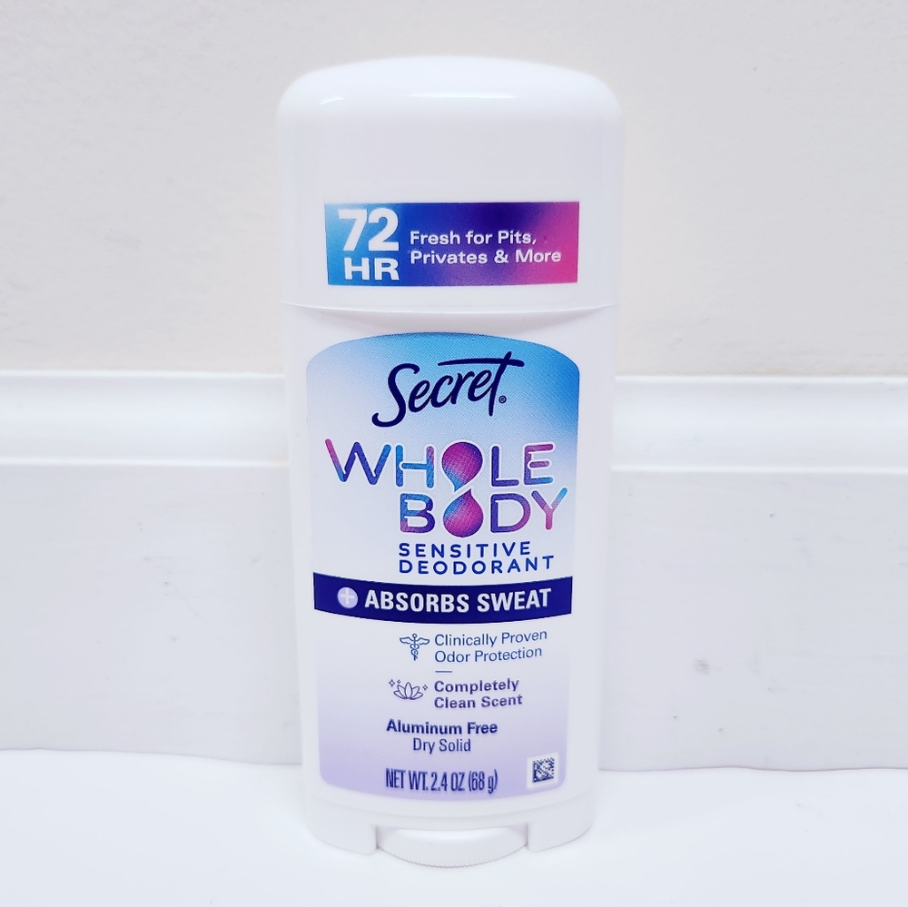 🐢2/$15 Secret Whole Body Deodorant Completely Clean